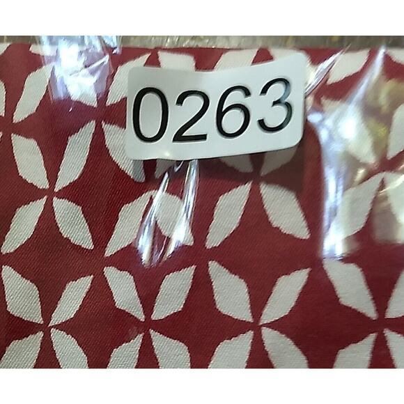 Ann Taylor Size 4 Marisa Red White Loft Pants Geometric Skinny Crop Pockets - Picture 13 of 13